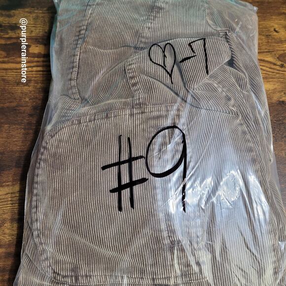 Vtg B Moss Corduroy Zip Barn Coat L Faux Fur Dark Beige Clay Brown Y2K - Picture 11 of 11